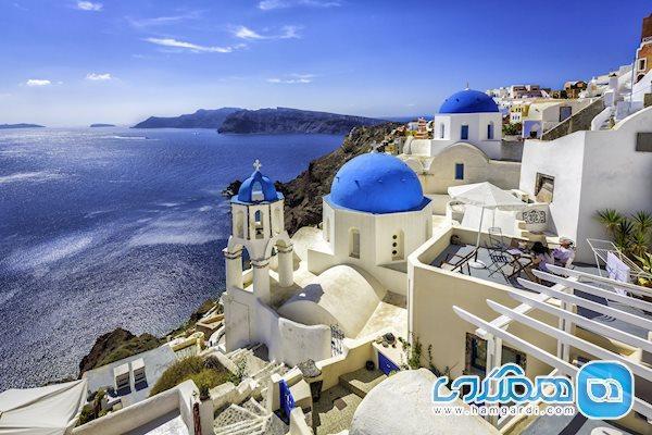 جزیره زیبا و دیدنی سانتورینی یونان