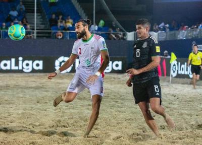پیروزی تیم ملی فوتبال ساحلی ایران برابر مصر