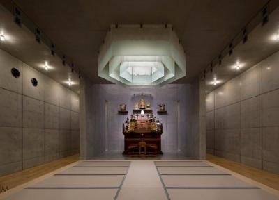 معماری مدرن یک معبد ژاپنی از استودیو Mamiya Shinichi