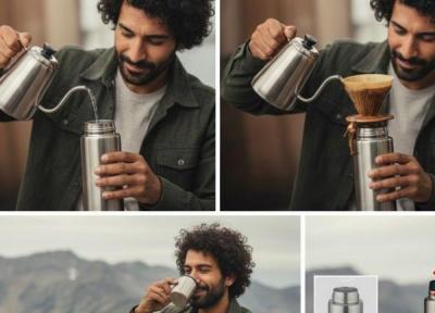 طرز استفاده از فلاسک قهوه