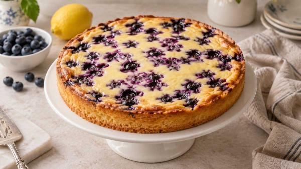 طرز تهیه تارت میوه با خامه ترش و بلوبری