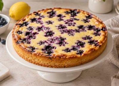طرز تهیه تارت میوه با خامه ترش و بلوبری